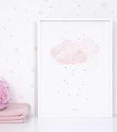 STARDUST - Affiche enfant - Étoiles et nuage